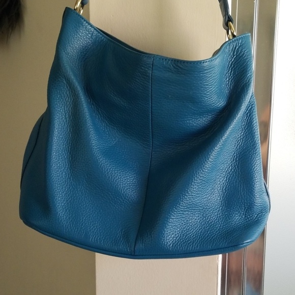 Isaac Mizrahi Blue Leather Bag - Picture 4 of 7